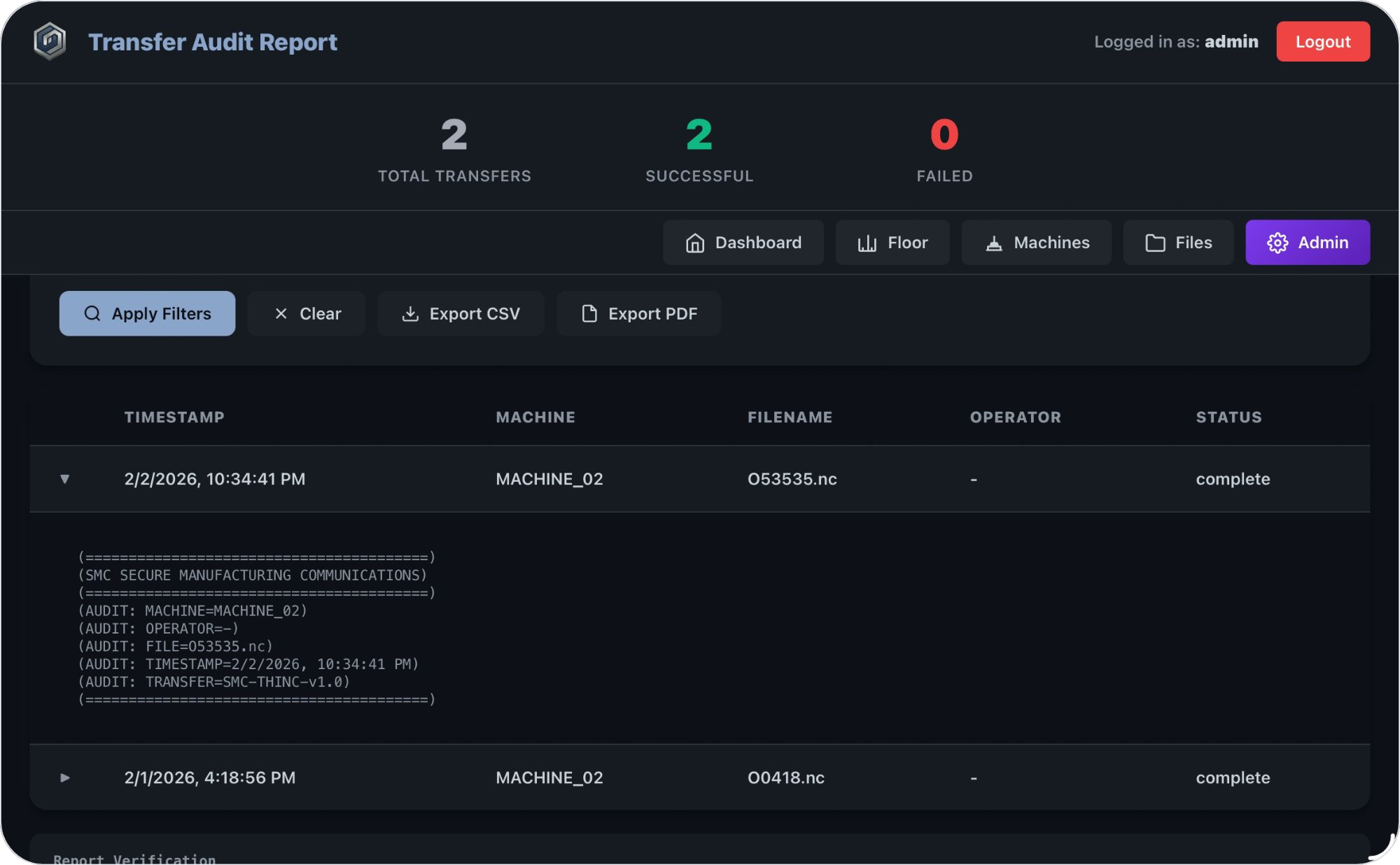 SMC Transfer Audit Report